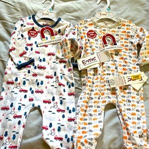 Magnetic snapping infant pajamas